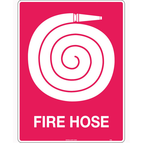 WORKWEAR, SAFETY & CORPORATE CLOTHING SPECIALISTS - 240x180mm - Self Adhesive - Fire Hose (with pictogram)