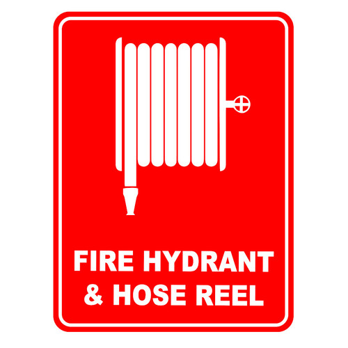 WORKWEAR, SAFETY & CORPORATE CLOTHING SPECIALISTS - 600x400mm - Metal - Fire Hydrant & Hose Reel