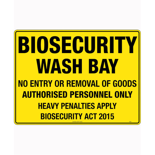 WORKWEAR, SAFETY & CORPORATE CLOTHING SPECIALISTS - 600x400mm - Metal - Biosecurity Wash Bay