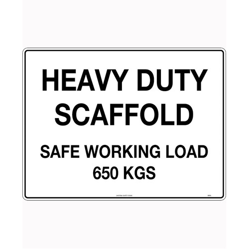 WORKWEAR, SAFETY & CORPORATE CLOTHING SPECIALISTS - 600x400mm - Corflute - Heavy Duty Scaffold Safe Working Load 650 Kgs