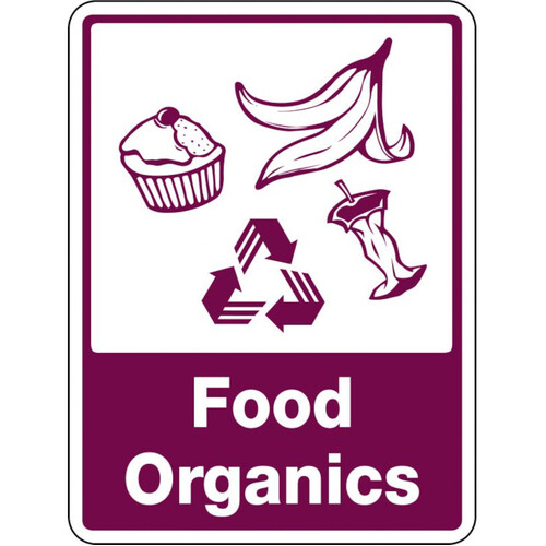 WORKWEAR, SAFETY & CORPORATE CLOTHING SPECIALISTS - 300x225mm - Poly - Food Organics [With Recycling Picto]