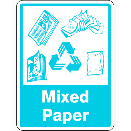 WORKWEAR, SAFETY & CORPORATE CLOTHING SPECIALISTS 300x225mm - Poly - Mixed Paper  [With Recycling Picto]