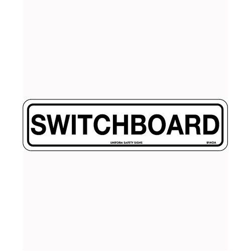 WORKWEAR, SAFETY & CORPORATE CLOTHING SPECIALISTS - 200x50mm - Self Adhesive - Packet of 4 - Switchboard