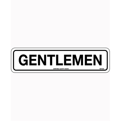 WORKWEAR, SAFETY & CORPORATE CLOTHING SPECIALISTS - 300x100mm - Self Adhesive - Gentlemen