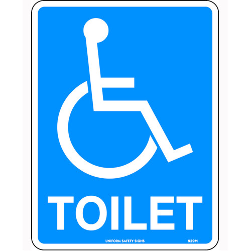 WORKWEAR, SAFETY & CORPORATE CLOTHING SPECIALISTS - 450x300mm - Metal - Disabled Toilet