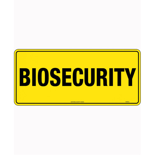 WORKWEAR, SAFETY & CORPORATE CLOTHING SPECIALISTS - 450x200mm - Metal - Biosecurity