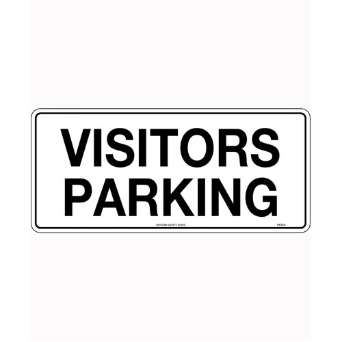 WORKWEAR, SAFETY & CORPORATE CLOTHING SPECIALISTS - 450x200mm - Poly - Visitors Parking