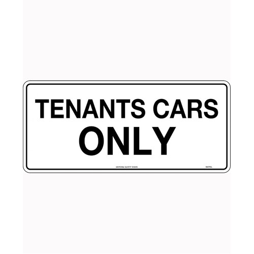 WORKWEAR, SAFETY & CORPORATE CLOTHING SPECIALISTS - 450x200mm - Metal - Tenants Cars Only