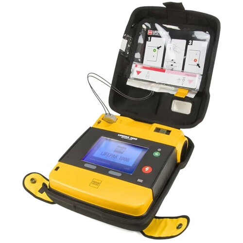 WORKWEAR, SAFETY & CORPORATE CLOTHING SPECIALISTS - LIFEPAK 1000 Defibrillator - No ECG display, Fully Automatic.  (Includes Shipping Kit, Electrodes Re