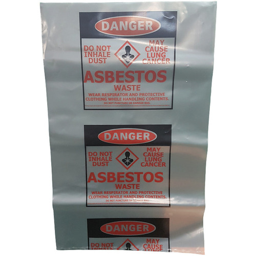 WORKWEAR, SAFETY & CORPORATE CLOTHING SPECIALISTS - 700x1100mm Asbestos Dust Bags, Pkt 100