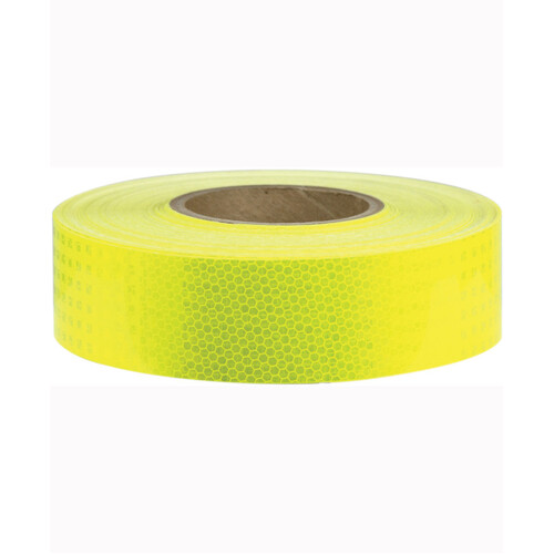 WORKWEAR, SAFETY & CORPORATE CLOTHING SPECIALISTS - 50mm x 3mtr - Class 1 3M Reflective Tape - Lime Green