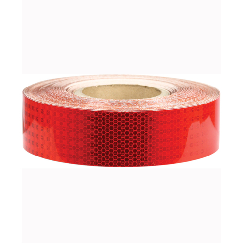 WORKWEAR, SAFETY & CORPORATE CLOTHING SPECIALISTS - 50mm x 5mtr - Class 1 Reflective Tape  - Red