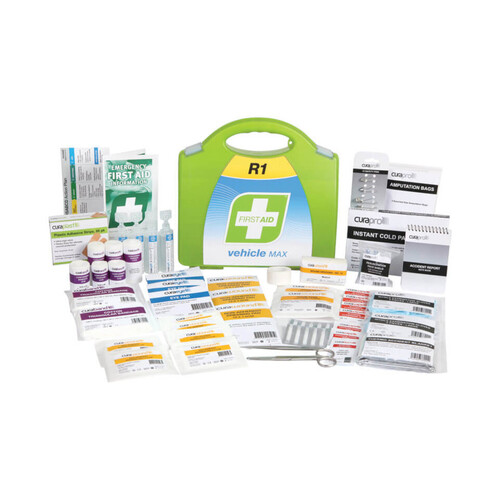 WORKWEAR, SAFETY & CORPORATE CLOTHING SPECIALISTS - FIRST AID KIT, R1, VEHICLE MAX, PLASTIC PORTABLE