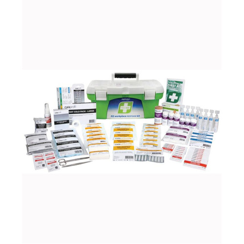WORKWEAR, SAFETY & CORPORATE CLOTHING SPECIALISTS First Aid Kit - Portable Plastic National for 1-24 Persons