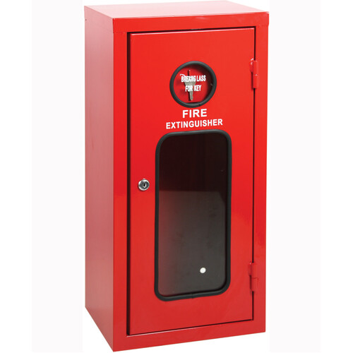 WORKWEAR, SAFETY & CORPORATE CLOTHING SPECIALISTS - Galvanised Metal Extinguisher Cabinet - Suits 4.5kg Extinguisher - 590 x 280 x 210mm