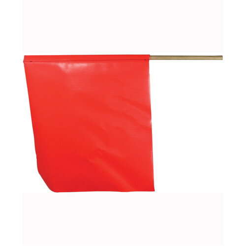 WORKWEAR, SAFETY & CORPORATE CLOTHING SPECIALISTS - 300x300mm - Fluoro Flag on Dowel