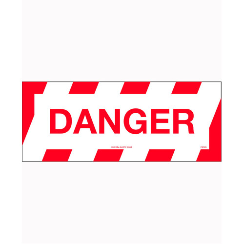 WORKWEAR, SAFETY & CORPORATE CLOTHING SPECIALISTS 450x200mm - Anti Slip Floor Graphics - Danger