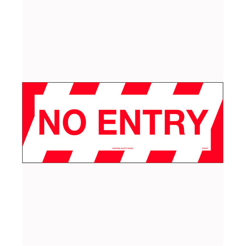 WORKWEAR, SAFETY & CORPORATE CLOTHING SPECIALISTS 450x200mm - Anti Slip Floor Graphics - No Entry