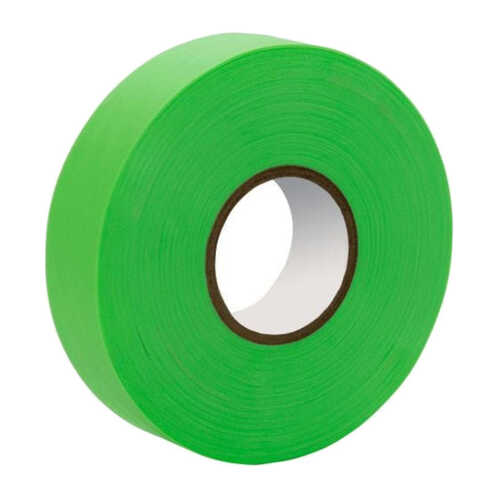 WORKWEAR, SAFETY & CORPORATE CLOTHING SPECIALISTS - 25mm x 75m Flagging Tape - Fluoro Green