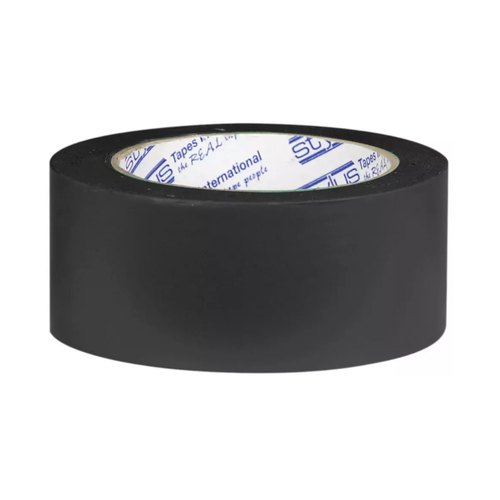 WORKWEAR, SAFETY & CORPORATE CLOTHING SPECIALISTS - 50mm x 30m - Heavy Duty Permastripe Aisle Marking - Black