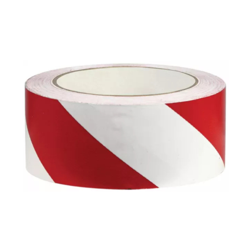 WORKWEAR, SAFETY & CORPORATE CLOTHING SPECIALISTS 50mm x 30m - Heavy Duty Permastripe Aisle Marking - Red/White