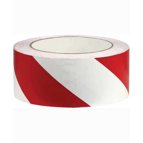 WORKWEAR, SAFETY & CORPORATE CLOTHING SPECIALISTS 48mm x 33mtr - Floor Marking Tape - Red and White