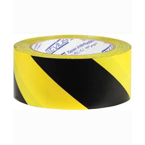 WORKWEAR, SAFETY & CORPORATE CLOTHING SPECIALISTS 72mm x 33mtr - Floor Marking Tape - Yellow and Black