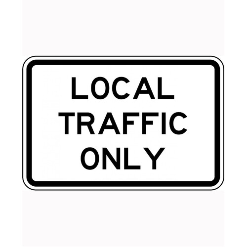 WORKWEAR, SAFETY & CORPORATE CLOTHING SPECIALISTS - 900x600mm - Aluminium - Class 1 Reflective - Local Traffic Only