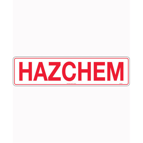 WORKWEAR, SAFETY & CORPORATE CLOTHING SPECIALISTS - 600x150mm - Poly - Hazchem