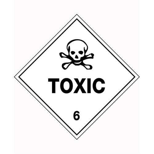 WORKWEAR, SAFETY & CORPORATE CLOTHING SPECIALISTS - 50x50mm - Self Adhesive - Sheet of 12 - Toxic 6