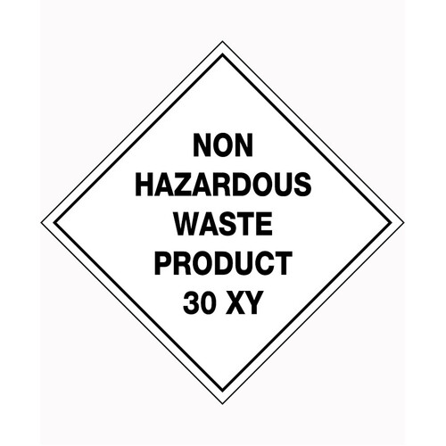 WORKWEAR, SAFETY & CORPORATE CLOTHING SPECIALISTS 50x50mm - Self Adhesive - Sheet of 12 - Non Hazardous Waste Product 30 XY