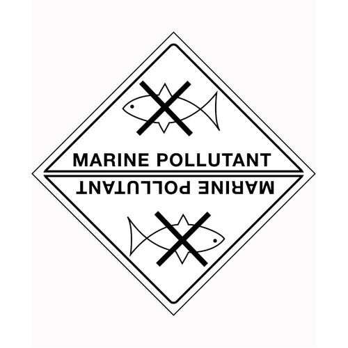 WORKWEAR, SAFETY & CORPORATE CLOTHING SPECIALISTS - 50x50mm - Self Adhesive - Sheet of 12 - Marine Pollutant