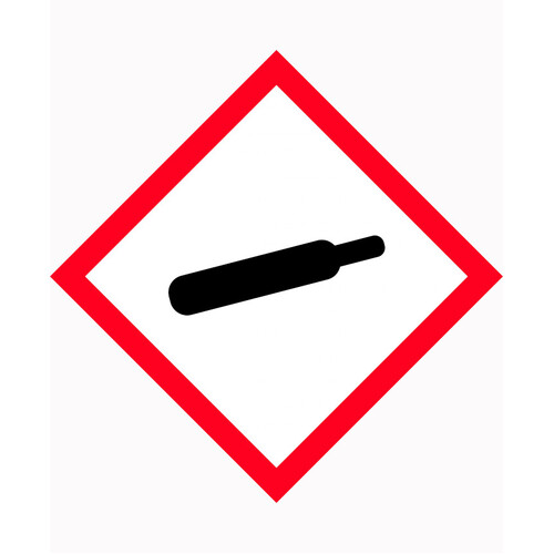 WORKWEAR, SAFETY & CORPORATE CLOTHING SPECIALISTS 50x50mm - Self Adhesive - Roll of 250 - GHS - Gas Cylinder Picto