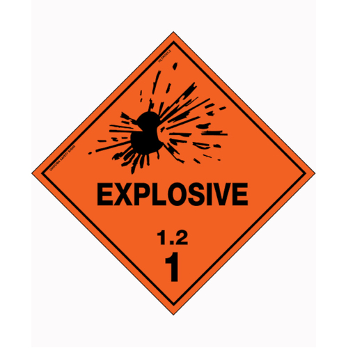 WORKWEAR, SAFETY & CORPORATE CLOTHING SPECIALISTS 270x270mm - Self Adhesive - Explosive * 2