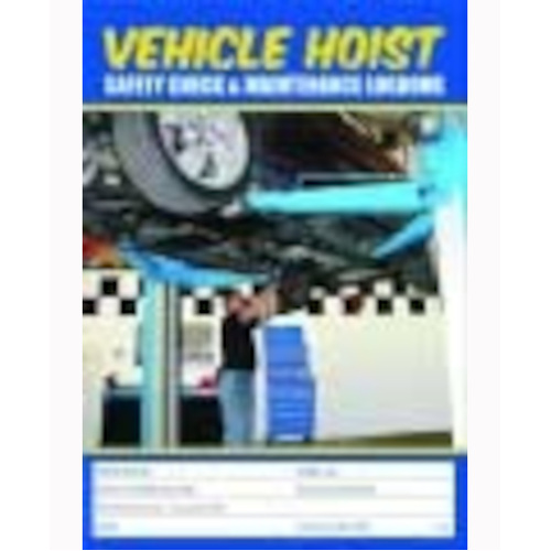 WORKWEAR, SAFETY & CORPORATE CLOTHING SPECIALISTS - Vehicle Hoist Logbook - A5