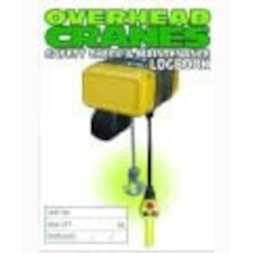 WORKWEAR, SAFETY & CORPORATE CLOTHING SPECIALISTS Log Book - Overhead Crane Safety Check Logbook