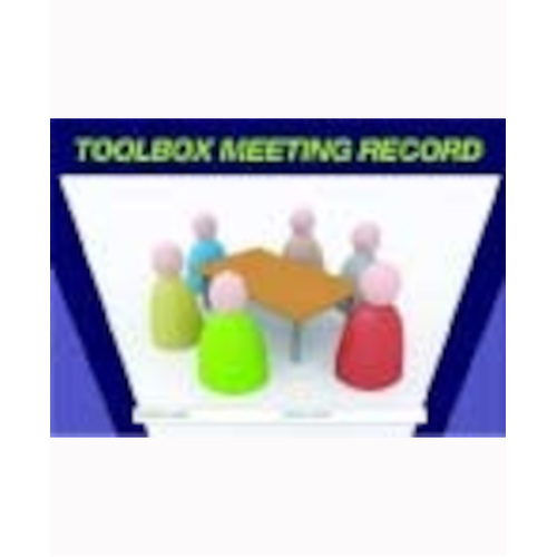 WORKWEAR, SAFETY & CORPORATE CLOTHING SPECIALISTS - Log Book - Toolbox Meeting Record Logbook