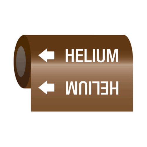 WORKWEAR, SAFETY & CORPORATE CLOTHING SPECIALISTS - 50x400mm - Self Adhesive Pipe Markers - Pkt of 10 - Helium