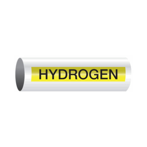 WORKWEAR, SAFETY & CORPORATE CLOTHING SPECIALISTS - 50x400mm - Self Adhesive Pipe Markers - Pkt of 10 - Hydrogen