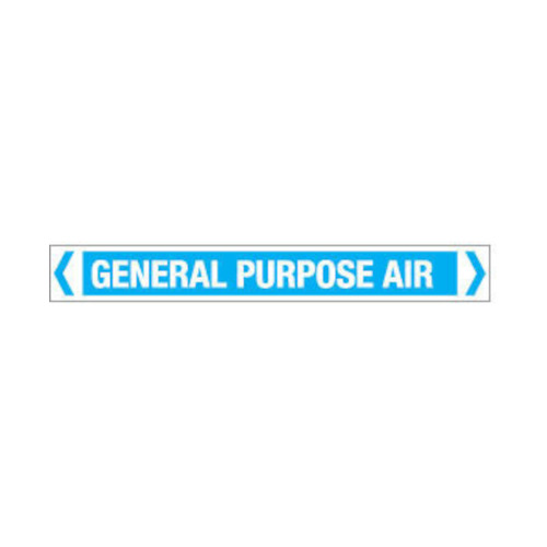 WORKWEAR, SAFETY & CORPORATE CLOTHING SPECIALISTS - 50x400mm - Self Adhesive Pipe Markers - Pkt of 10 - General Purpose Air