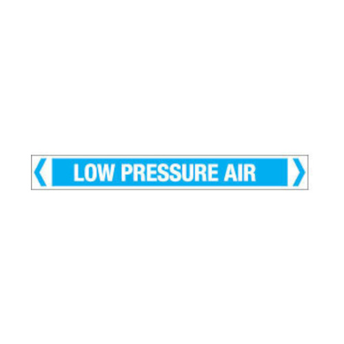 WORKWEAR, SAFETY & CORPORATE CLOTHING SPECIALISTS - 50x400mm - Self Adhesive Pipe Markers - Pkt of 10 - Low Pressure Air