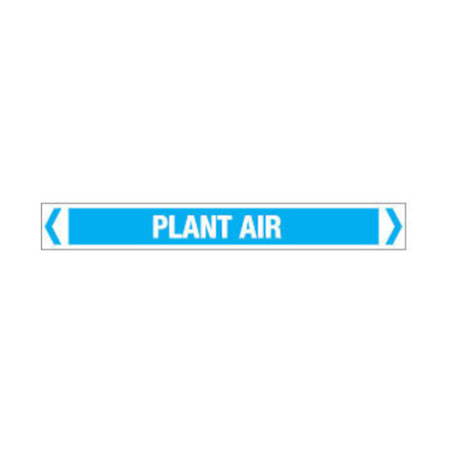 WORKWEAR, SAFETY & CORPORATE CLOTHING SPECIALISTS - 50x400mm - Self Adhesive Pipe Markers - Pkt of 10 - Plant Air