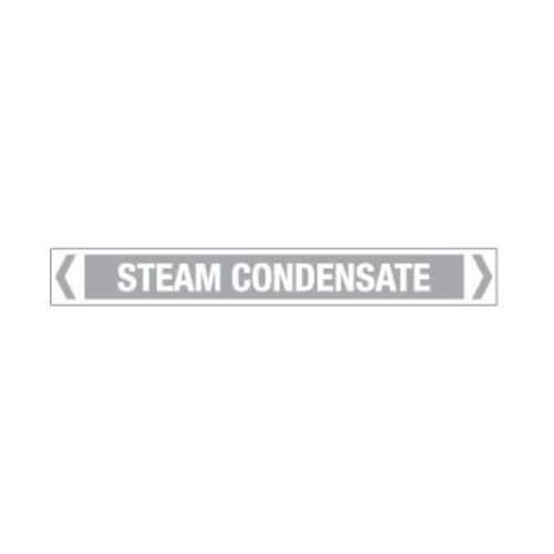 WORKWEAR, SAFETY & CORPORATE CLOTHING SPECIALISTS - 50x400mm - Self Adhesive Pipe Markers - Pkt of 10 - Steam Condensate