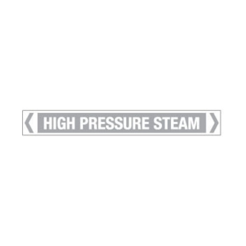 WORKWEAR, SAFETY & CORPORATE CLOTHING SPECIALISTS - 30x380mm - Self Adhesive Pipe Markers - Pkt of 10 - High Pressure Steam