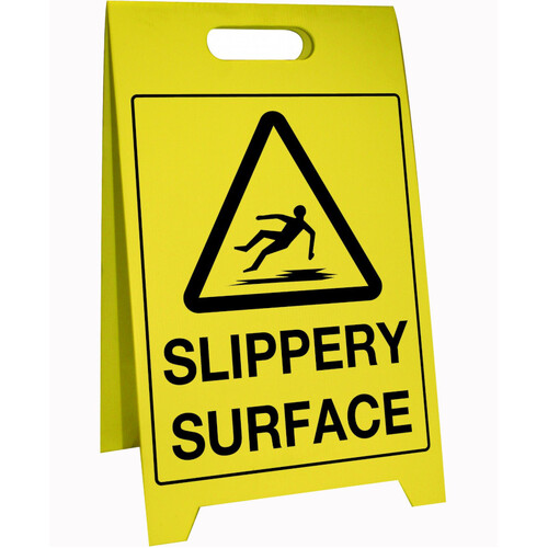 WORKWEAR, SAFETY & CORPORATE CLOTHING SPECIALISTS 500x300mm - Corflute Sign Stands - Slippery Surface
