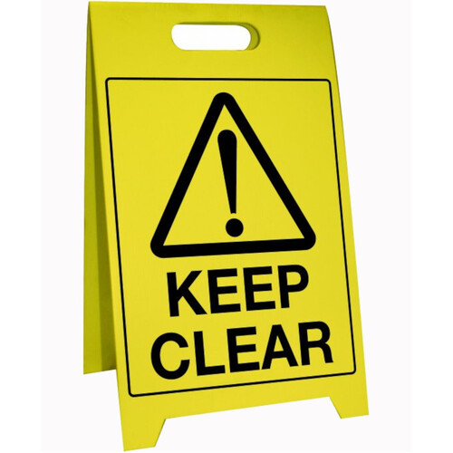 WORKWEAR, SAFETY & CORPORATE CLOTHING SPECIALISTS 500x300mm - Corflute Sign Stands - Keep Clear