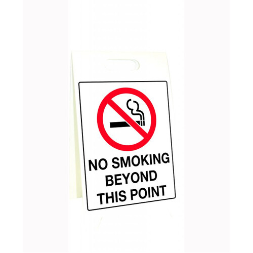 WORKWEAR, SAFETY & CORPORATE CLOTHING SPECIALISTS 500x300mm - Corflute Sign Stands - No Smoking Beyond This Point