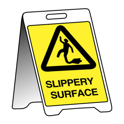 WORKWEAR, SAFETY & CORPORATE CLOTHING SPECIALISTS - 500x300mm - Corflute Sign Stands - Wet or Slippery Surface