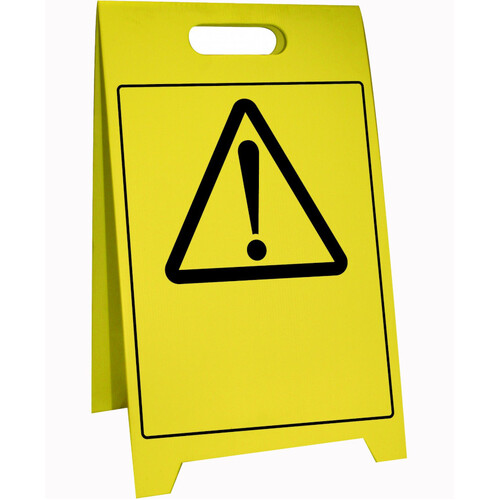 WORKWEAR, SAFETY & CORPORATE CLOTHING SPECIALISTS 500x300mm - Corflute Sign Stands - Caution Blank