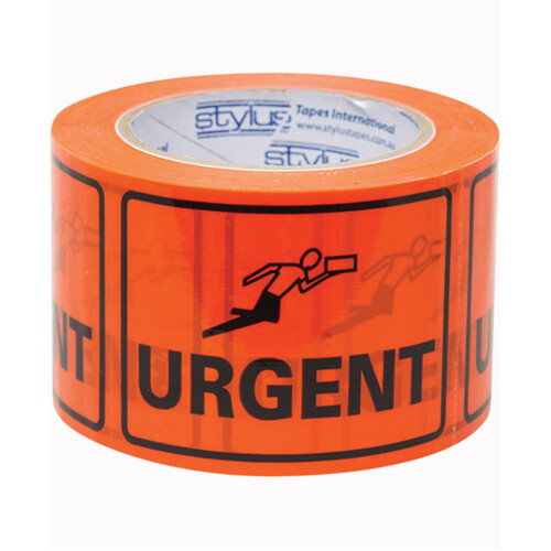 WORKWEAR, SAFETY & CORPORATE CLOTHING SPECIALISTS 100x75mm Perforated Packing Labels - Urgent (roll 500)